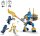 LEGO NINJAGO Jay Battle Mech, Ninja-Spielzeug für Kinder mit Figuren inkl. Jay-Minifigur mit Mini-Katana, Actionfiguren & Mechs, kleines Geschenk für kreative Jungs und Mädchen ab 6 Jahren 71805