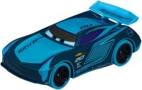 Carrera - 20064221 - Carrera GO!!! Jackson Storm Slotcar I Maßstab 1:43 I Offiziell Disney Pixar I Authentische Nachbildung I Glow in the Dark Funktion mit leuchtenden Scheinwerfern I Ideal für Kinder