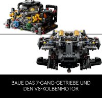 LEGO Technic McLaren P1, Set mit Supersportwagen für Erwachsene, Geschenk für Autofans, maßstabsgetreues Sammlerstück mit V8-Kolbenmotor und 7-Gang-Getriebe, Modell-Auto 42172