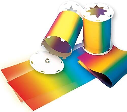 folia Regenbogen-Transparentpapierzuschnitte, 220 x 510 mm, Sie erhalten 1 Packung, Packungsinhalt: 25 Bögen