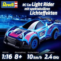 Revell Control Revell 24666 RV Car Light Rider 1:16 RC Einsteiger Modellauto Elektro Rennwagen Modellbau, Blau