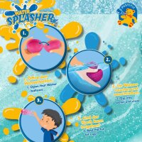 PUSTEFIX - 46010106 - Water Splasher - Wiederverwendbare Wasserbomben | 6 flexible & weiche Bomben Schnelles Befüllen | Inkl. praktischer Netzbeutel | Unendlicher Wasserspaß