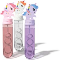 PUSTEFIX - 420869382 - 1 Stück PUSTEFIX Bubble Unicorn I Seifenblasen-Dose mit Einhorn-Figur I Magischer Spielspaß für Kinder I Entzückend gestaltetes Dosendesign