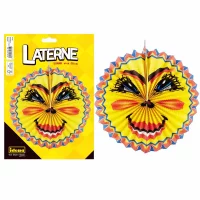 Idena 30321 - Laterne Sonne, Durchmesser 26 cm, Lampion, Papierlaterne, Sankt Martin