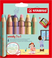 STABILO - woody 3 in 1 Buntstift, Wasserfarbe &...