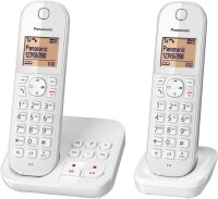 Panasonic KX-TGC 422 GW, schnurloses Telefon mit Anrufbeantworter und Zusatz-Set, weiss