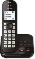 Panasonic Schnurlos-Telefon KX-TGC460GB schwarz mit Anrufbeantworter und Eco-Plus-Modus