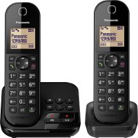 Panasonic KX-TGC 422 GB, schnurloses Telefon mit Anrufbeantworter und Zusatz-Set