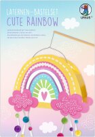 Ursus 18810099F - Laternen Bastelset, Cute Rainbow, ca. 21,8 x 31 x 10,3 cm, Mittel