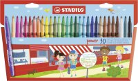 Filzstift - STABILO power - 30er Pack - mit 30...