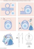 Ursus 18760001F - Laternen Bastelset Eisprinzessin, Laternen Stanzteil, Bastelkarton 220 g/m², Transparentpapier 115 g/m², 2 Stanzbögen, Laternentragebügel, Laternen Holzstab, Zubehör