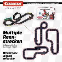 Carrera Go!!! Mario Kart™ - P-Wing Set Rennbahn mit Mario und Yoshi | 2 Slotcars inkl. 2 Handregler mit Turbo-Knopf | Actionreiche 4,9 m Strecke inkl. Looping, Rundenzähler und Mario Kart™