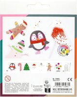 folia 31805 - Diamond Painting Set CHRISTMAS, Sticker mit Weihnachts-Motiven und Zubehör, Bastelset zum Gestalten von Aufklebern mit Glitzersteinchen