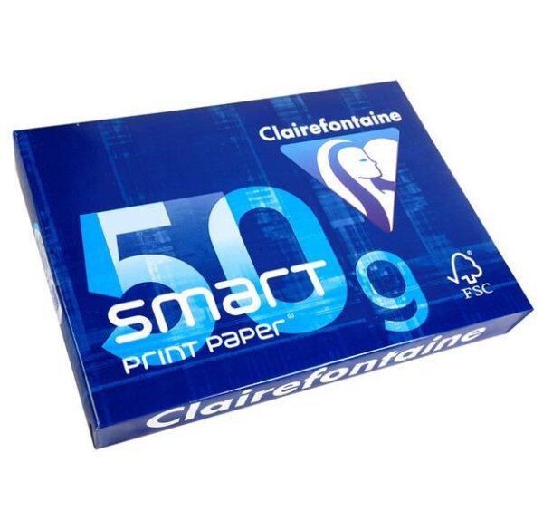 Clairefontaine smart Print Paper Clairmail DIN-A4 50g/m² 500 Blatt 1932C weiß